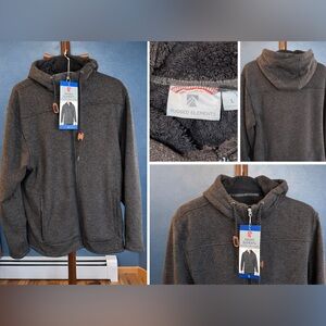 Rugged Elements Mountain Fleece Hoodie Jacket – Men’s Large (NWT)